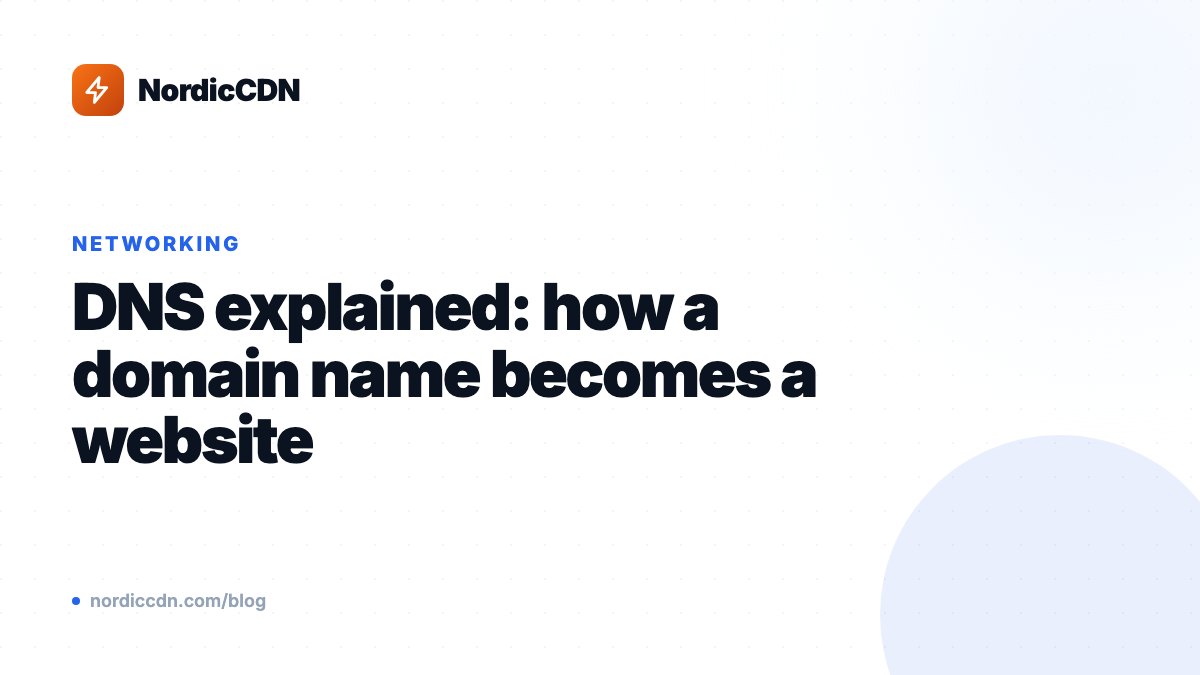 DNS explained: how a domain name becomes a website